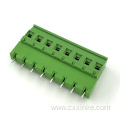 7.62MM pitch plug-in terminal block plug with sealed straight pin male and female connector